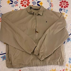 Vintage Ralph Lauren Polo cream Harrington jacket XXL